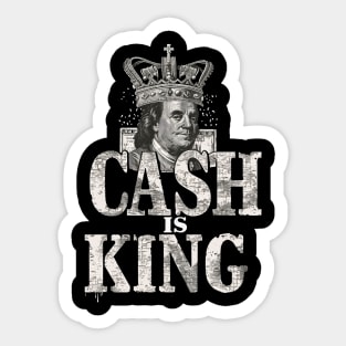 Cash is king, Benjamins Sticker